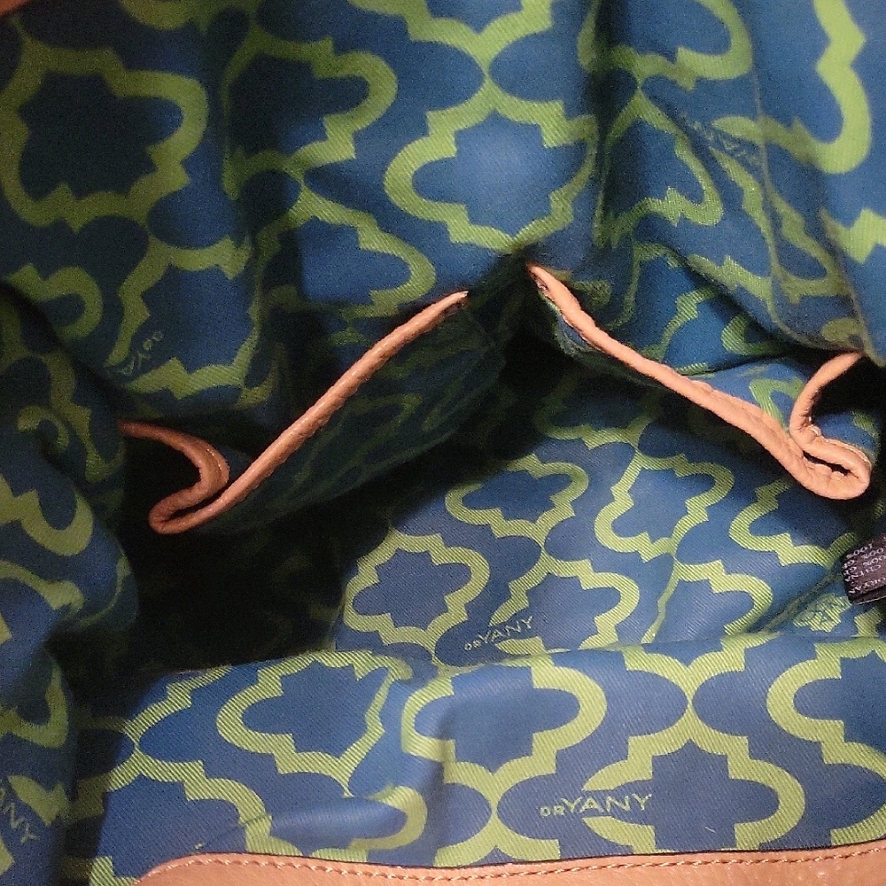 orYANY Tan and Cream Shoulder Bag with Decorative Detailing - Picture 5 of 7
